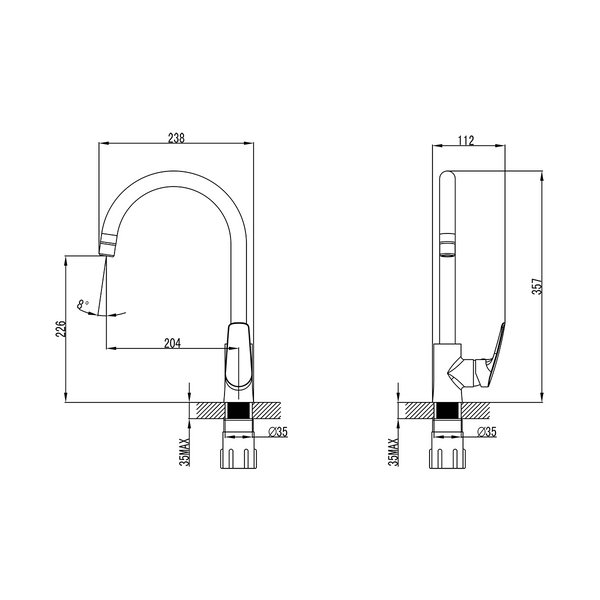 Смеситель для кухни PRIMERA 10100015 SHAPE 10100015 фото