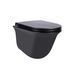 Qtap Virgo Унитаз подвесной Rimless 485x360x360 мм с сиденьем Slim Duroplast/ Soft-close/ Quick relase бачок 3 /7.15L Matt Black SD00046278 фото 1