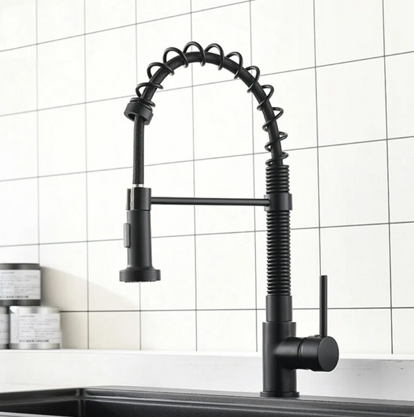 Змішувач для кухні REA SPRING BLACK чорний REA-B4804 фото