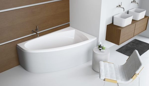 Ванна RADAWAY Rineia 150x95 правая с ножками + сифон R135L WA1-31-150x095PS фото