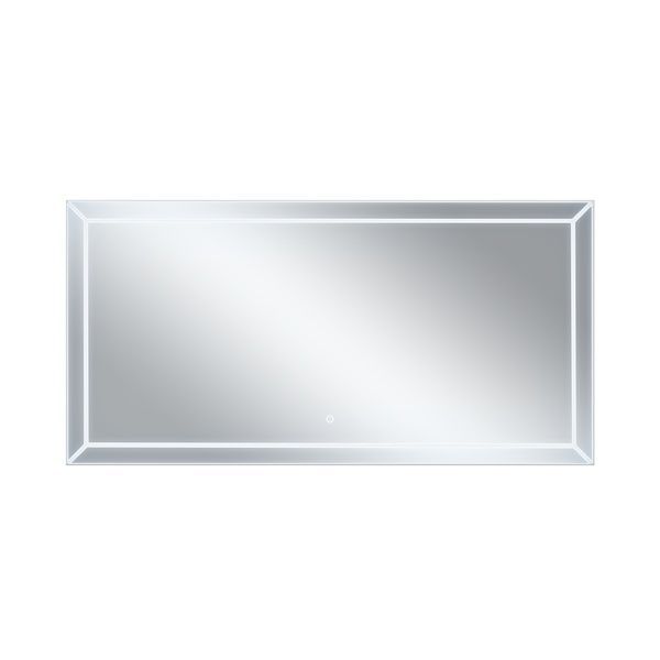 Дзеркало Aries настінне прямокутне, LED touch switch, 1400х700 мм Qtap SD00045740 фото