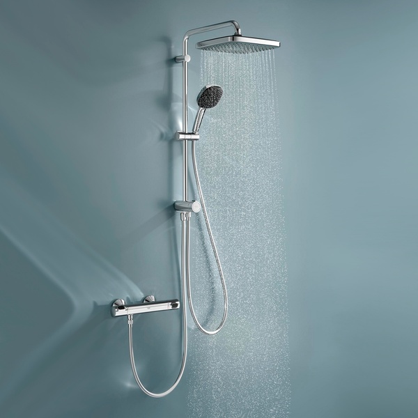 Комплект змішувачів з душовою системою Grohe QuickFix Start&Vitalio Start 250 Cube UA202305RM UA202305RM фото