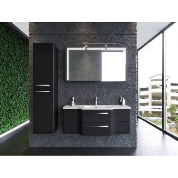 Дзеркальна шафа "Levanto - 128" чорний Levanto LvM-128 Black фото