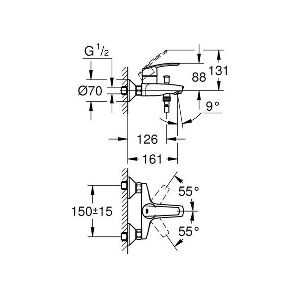 Змішувач для ванни Grohe Start 32278001 32278001 фото