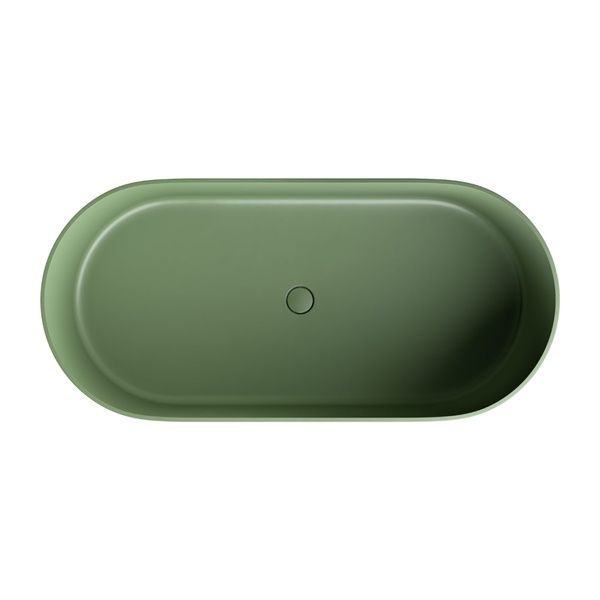 Ванна кам'яна Omnires Ovo 160x75 овальна olive (OVOWWOL) OVOWWOL фото