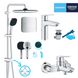 Комплект змішувачів з душовою системою Grohe QuickFix Start&Vitalio Start 250 Cube UA202305RM UA202305RM фото 13