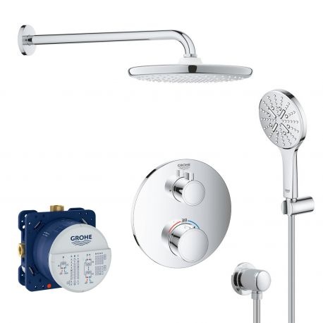 Душевая система наружного монтажа с термостатом Grohe UA26415SC8, Хром UA26415SC8 фото