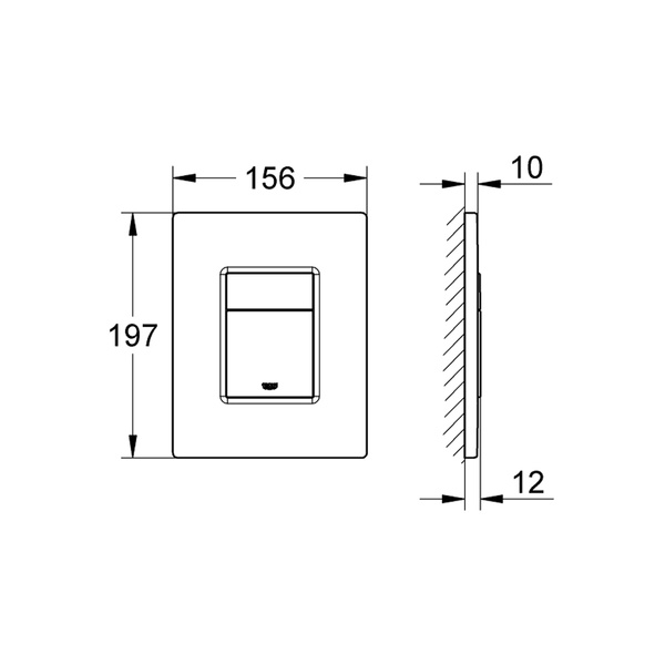 Клавиша смыва Grohe QuickFix Even 389662430 389662430 фото