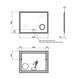 Qtap Stork Зеркало настенное прямоугольное, LED touch switch, 800х600 мм SD00045741 фото 4