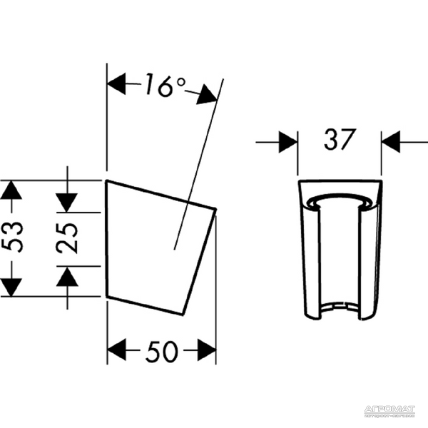 Держатель ручного душу Hansgrohe 28331000 Porter'S 28331000 фото