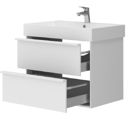 Devit QUADRA 083070WB Тумба 70 Белая матовая с умывальником 704х450х603 550479 фото