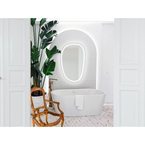 Style Асимметричное зеркало 800х500 с LED подсветкой и тачсенсором 5415080 542837 фото