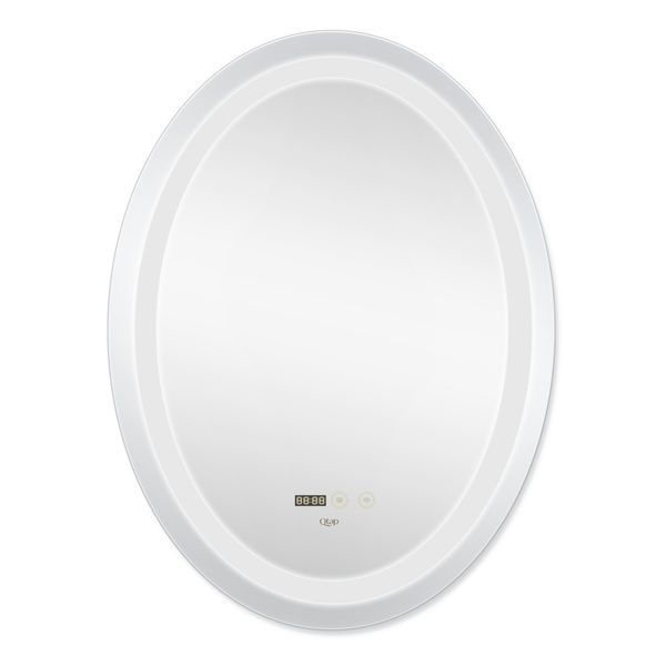 Дзеркало Mideya настінне овальне, LED з антизапотіванням DC-F805-1, 800х600 мм Qtap SD00042602 фото