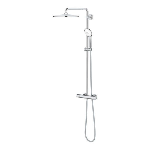 Душевая система наружного монтажа с термостатом Grohe 26075001, Хром 26075001 фото