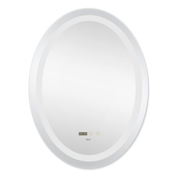 Дзеркало Mideya настінне овальне, LED з антизапотіванням DC-F805-1, 800х600 мм Qtap SD00042602 фото