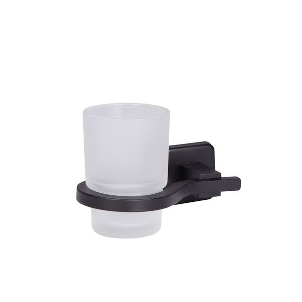 Lidz 122 0401 Склянка з тримачем настінний (матове скло) Chrome (122) SD00041857 фото