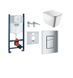 Унітаз Omnires Boston 53x36 rimless підвісний, сидіння дюропласт + інсталяція Grohe Rapid Sl (3873200A + BOSTONMWBP) 3873200A+ BOSTONMWBP фото 1