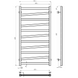 ST5001000EB STYLE Полотенцесушитель электрический П11 500х1000 из черной стали, цвет черный матовый 552459 фото 2