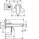 Смеситель для раковины Hansgrohe 72568670 Rebris E наружная часть со стены, черный матовый 72568670 фото 2