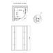 Душова кабіна Lidz Latwa SC80x80.SAT.MID.GR, скло тоноване 4 мм без піддона SD00047609 фото 2