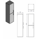 Шафа-пенал "Manhattan -160" блакитний MnhP-160 блакитний фото 6
