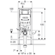 Інсталяція для унітазів Geberit 111.796.00.1 Duofix UP720 (8см) 111.796.00.1 фото 4