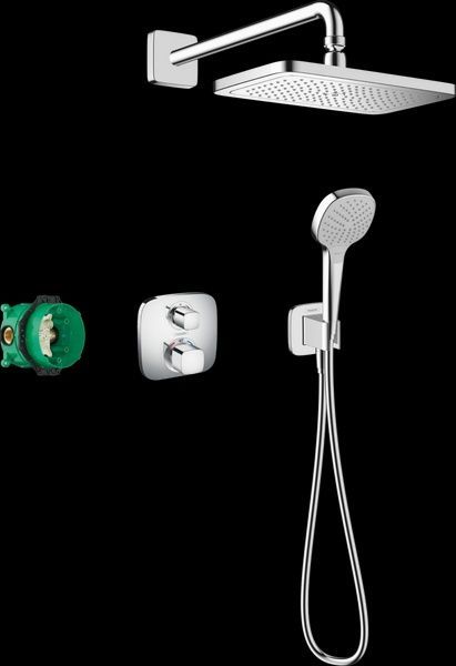 Душевая система наружного монтажа с термостатом Hansgrohe 27953000, Хром 27953000 фото
