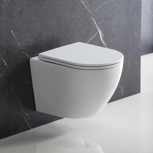 Унитаз Omnires Ottawa 49x37 rimless подвесной, сиденье дюропласт, white gloss (OTTAWAMWBP) OTTAWAMWBP фото
