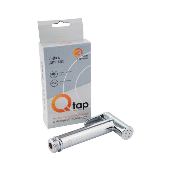 Лійка ручна для біде Bidet B020 Chrome Qtap SD00035707 фото