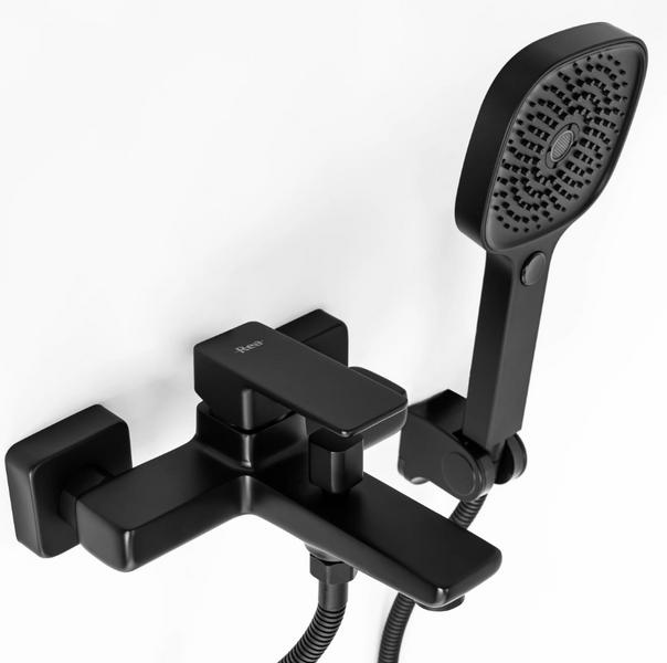 Смеситель для ванны REA ORIX BLACK черный настенный REA-B5133 фото