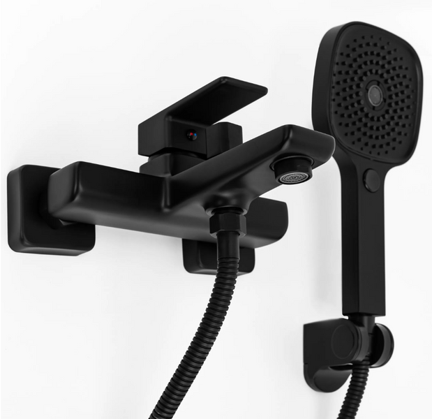 Смеситель для ванны REA ORIX BLACK черный настенный REA-B5133 фото
