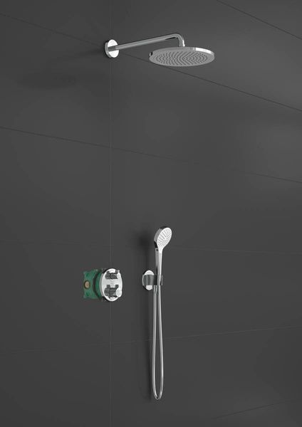 Душевая система наружного монтажа с термостатом Hansgrohe 27954000, Хром 27954000 фото