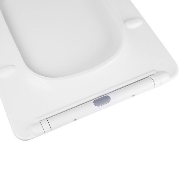 Унітаз Kalao підлоговий Rimless 660х360х820 мм з сидінням Slim Duroplast/ Soft-close/ Quick relase White Qtap SD00046562 фото