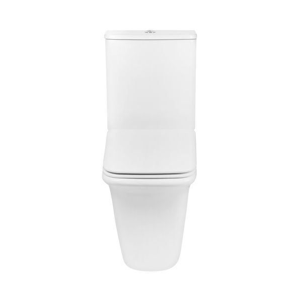 Унітаз Kalao підлоговий Rimless 660х360х820 мм з сидінням Slim Duroplast/ Soft-close/ Quick relase White Qtap SD00046562 фото