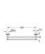 Двойной держатель для полотенец Grohe QuickFix Start Cube 41104000 41104000 фото 2