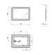 Дзеркало Swan настінне прямокутне, LED touch switch, reverse, 700х500 мм Qtap SD00045747 фото 6