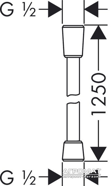 Душовий шланг Hansgrohe 28272000 Isiflex-1,25м 28272000 фото