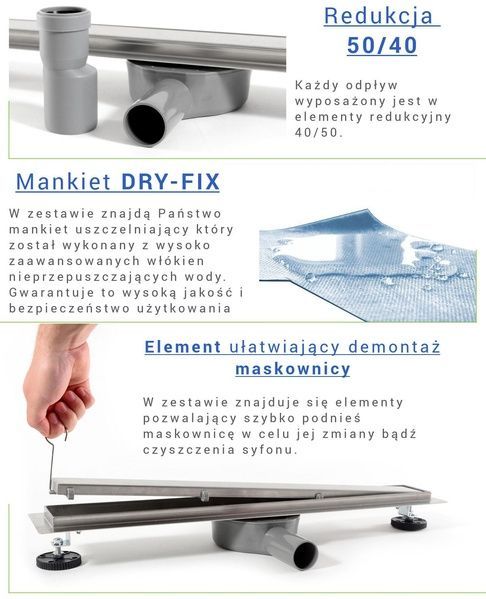 Трап для душа REA PURE NEO PRO 60 см REA-G0900 фото