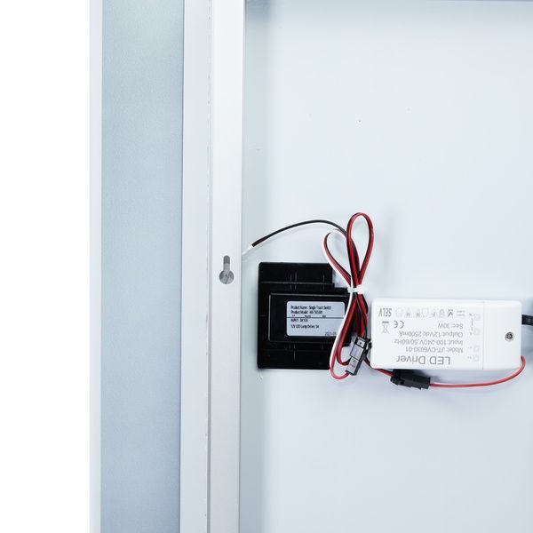 Дзеркало Swan настінне прямокутне, LED touch switch, reverse, 800х600 мм Qtap SD00045748 фото