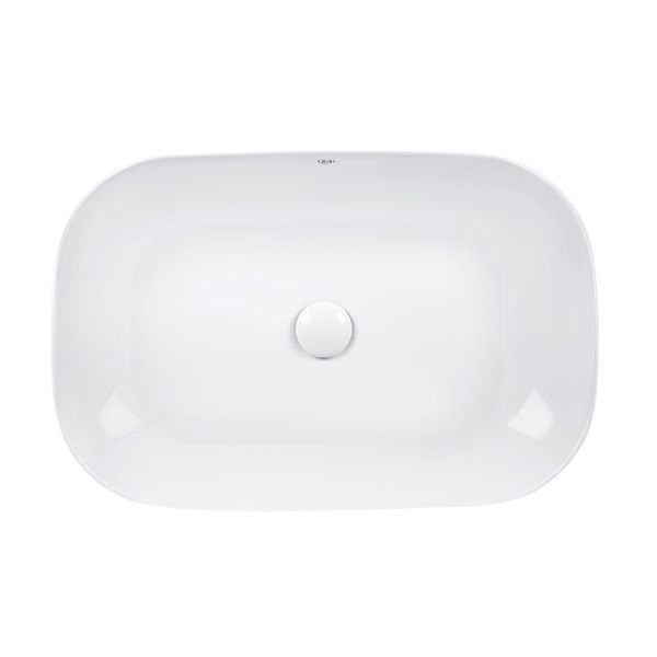 Раковина Robin накладна прямокутна з донним клапаном 610x400x145 мм White Qtap SD00046253 фото