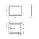 Дзеркало Swan настінне прямокутне, LED touch switch, reverse, 800х600 мм Qtap SD00045748 фото 2