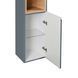 Пенал Robin підвісний 6 полиць (3 скло), 350х1650х316 мм Graphite/Whitish OAK Qtap SD00045876 фото 8