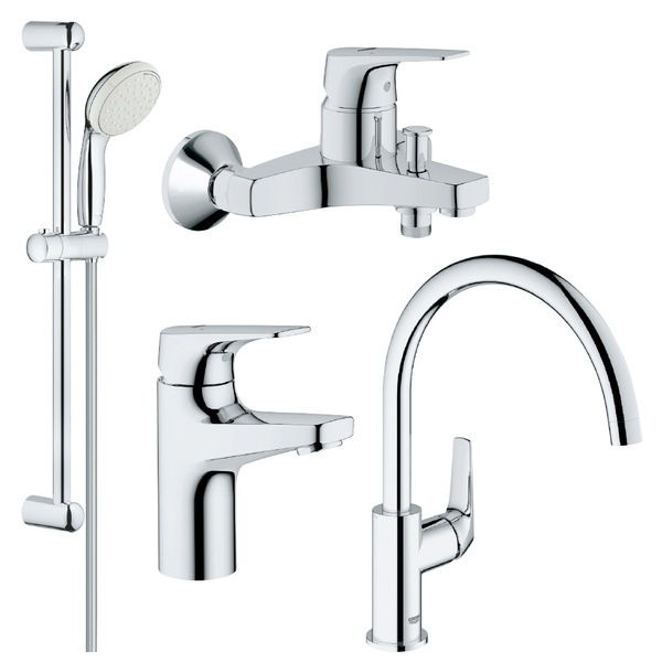 Набір змішувачів Grohe UA121640K0 Bau Flow UA121640K0 фото