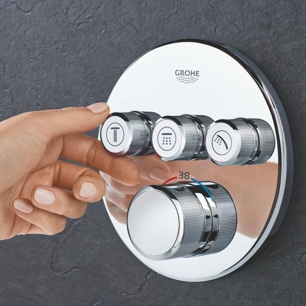 Grohtherm SmartControl Термостат скрытого монтажа на 3 выхода (29121000) 29121000 фото