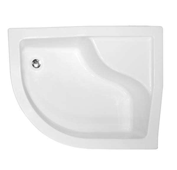 Поддон полукруглый MAXI 100x80х24/35 P + ноги BAM-100-NP фото