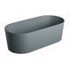 Ванна каменная Omnires Ovo 160x75 овальная ash gray (OVOWWAG) OVOWWAG фото 1