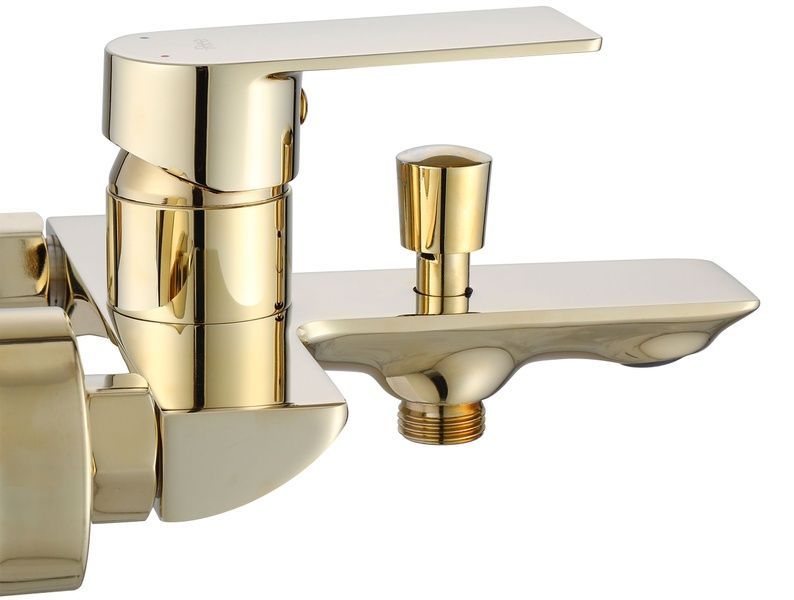 Змішувач для ванни REA URBAN GOLD настінний золото з виливом REA-B9914 фото