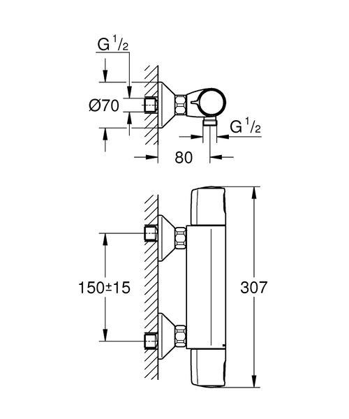 Термостат для душу Grohe QuickFix Precision Trend New 34229002 34229002 фото