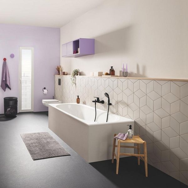Змішувач для ванни з душовим набором Grohe QuickFix Start&Vitalio 100 Black UA30330701 UA30330701 фото