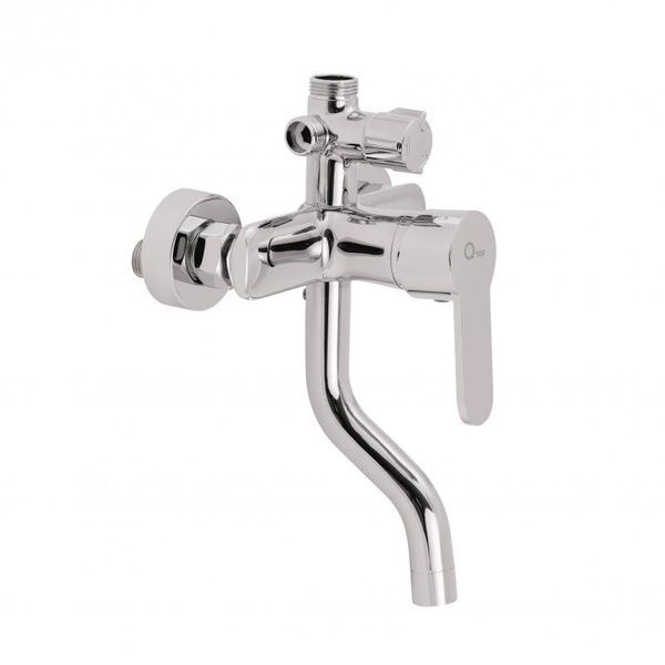 Готове рішення Qtap 2: Душ. кабіна півкругла, 90x90 + Душ. панель SD00050967 фото